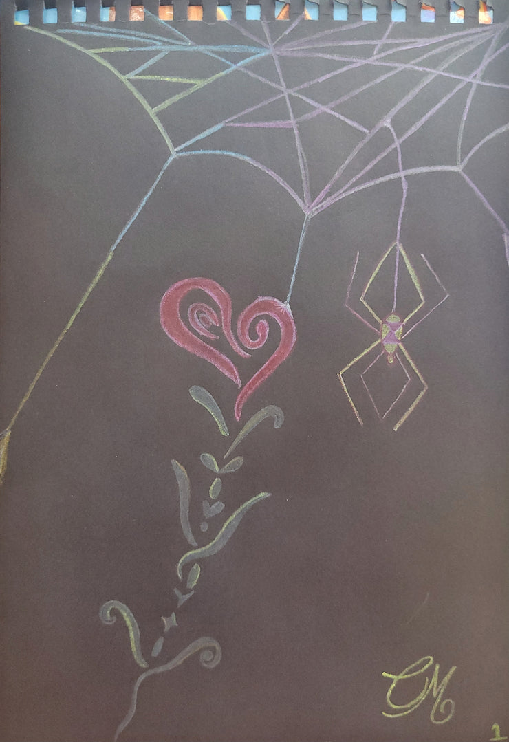 Colored pencil (oil based) drawing-spider-spider 🕸 🕷
