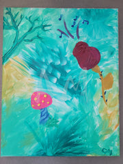 "Enchanted rose, quietly sings it's intoxicating song to the forest." By Crystal Lynn at AquarianMetamorphosis